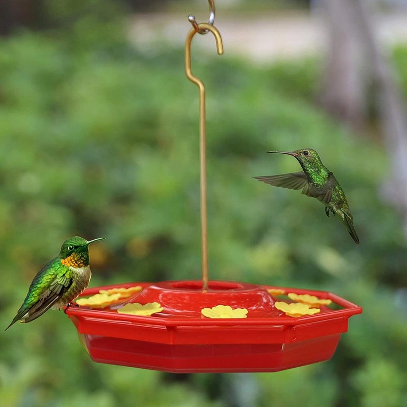 Hummingbird Feeder Outdoor Hanging Hummingbird Feeding Tray 8 Feeding Ports