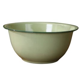 OHPHCALL Thickened Enamel Bowl Kitchen Household Enamel Basin Vintage Enamelware Food Storage Salad Pasta Retro Enameled Mixing Bowl