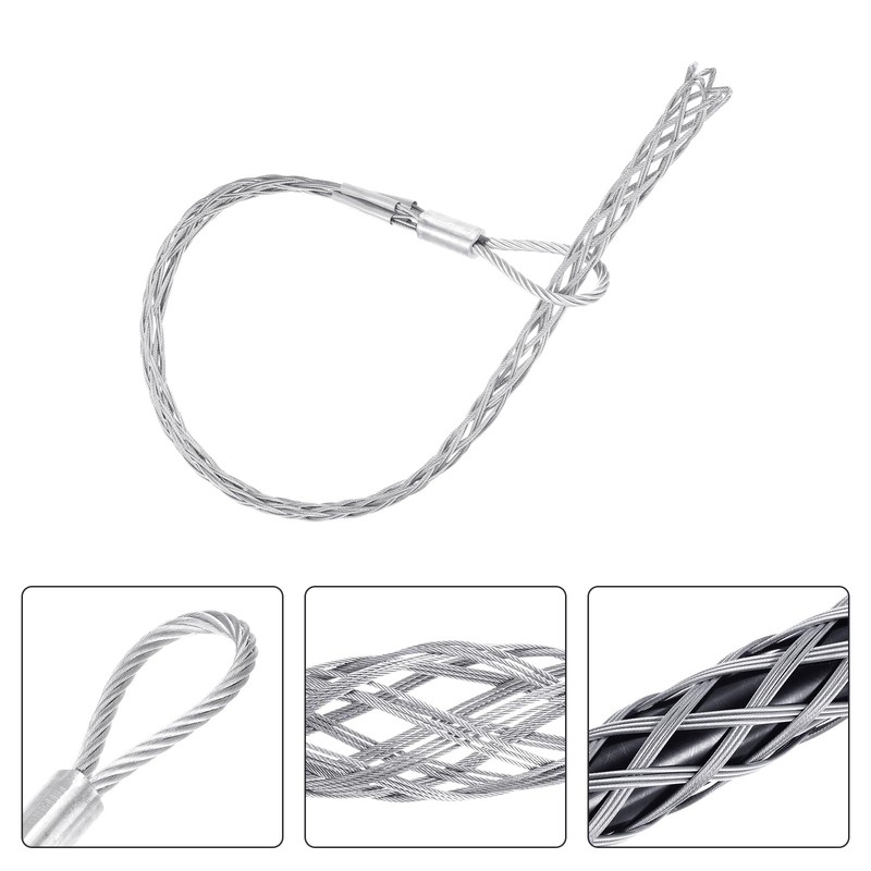 MECCANIXITY 40-50mm OD Cable Pulling Socks Grip 1.4m Fore-hand Pull
