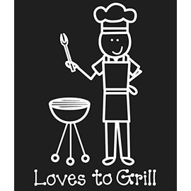 Plaid:Craft Me and My Peeps Family Decals, 4.75-Inch by 6.50-Inch, Loves to Grill