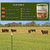 Electric Fence Polywire 1/8Mile (660Ft/200M), 9 Strands Stainless Steel Conductors,