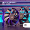 Mars Gaming MF-PROX2 Black, Kit 2 120 mm Fan, Anti-Vibration