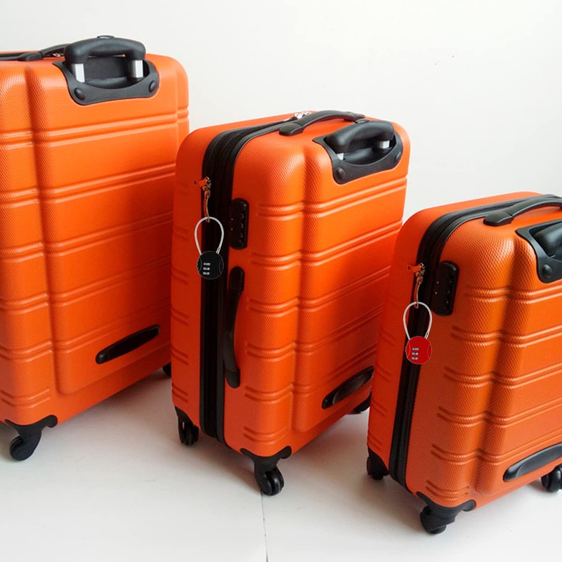 Litoexpe 6 Pcs Combination Lock, 3 Digit Outdoor Waterproof Padlock