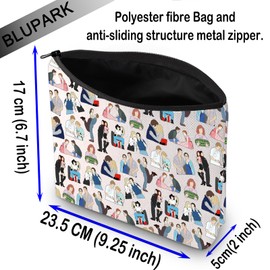 BLUPARK Watermelon Dance Lover Makeup Bag 80s 90s Nineties Party Gift Retro Movie Quotes Cosmetic Bag TV Lovers Gift (Watermelon Dance)