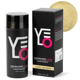 VELO Hair Fibers, 30g Fill in Fine or Thinning Hair, Instantly Thicker, Fuller Look Hair, 10 Shades for Men & Women (Light Blonde)