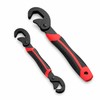 Self-Adjusting Open-End Wrench Set with Double-End Grip for Nuts, Bolts