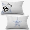 Exqcom Chinoiserie Trendy Lucky 8 Ball Star Pillow Covers 12x20