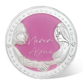 AtSKnSK Recovery Sisters Sobriety Coin - AA Medallion for Alcoholics Anonymous, Sobriety Token with Affirmations, Motivational Gifts and Small Gifts for Women in Recovery