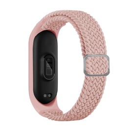 Panda Bobo Stretchy Nylon Wrist Strap For Reflex Active Series 1 Smart Watch Strap Band Replacement (Light Pink)