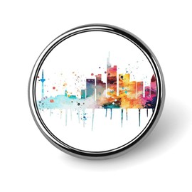 BESTORLOVE Enamel Pins Bulk Set Pins City Watercolor Pins For Backpacks State Town Destination Button Pins Native Unique State Pride Lapel Pin Gift For Friend Accessories