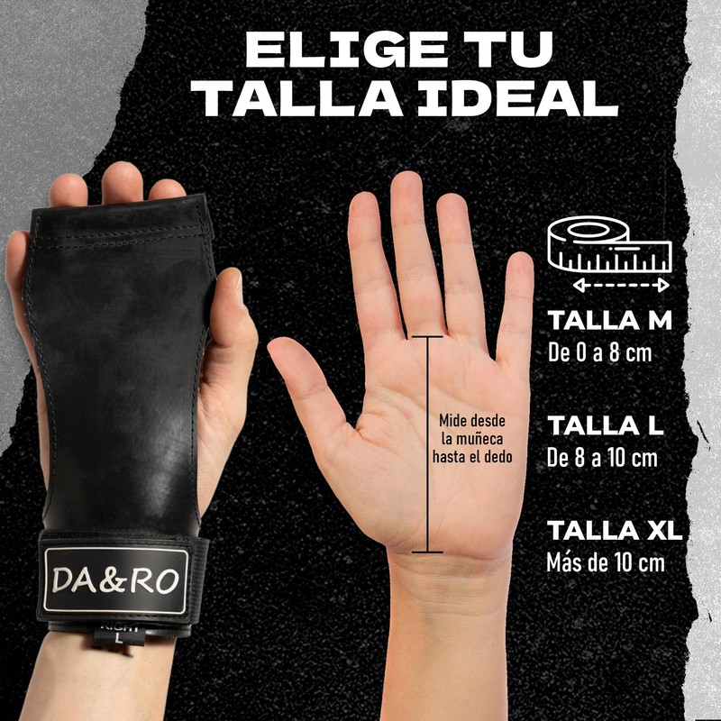 DA&RO Crossfit- und Handgelenkschoner mit Tragetasche (Schwarz, L)