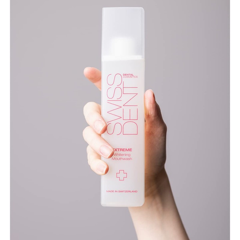 SWISSDENT EXTREME MUNDSPÜLUNG, 250 ml aufhellende Whitening Mundspülung, effektive und