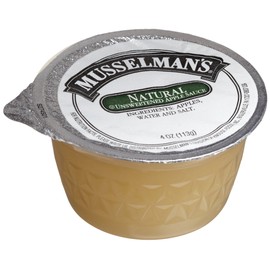 Musselman's Natural, Unsweetened Applesauce, 4-Ounce Packages (Pack of 72)