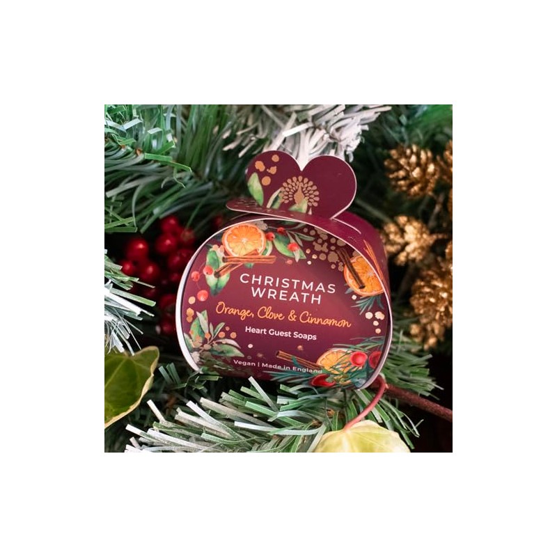 The English Soap Company Christmas Tidings Collection Guest Soaps 20g