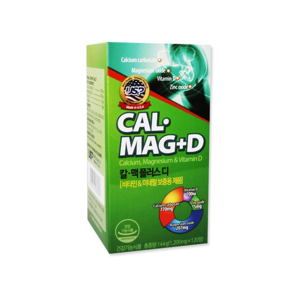 Cal-Mac Plus D Calcium Magnesium 120 tablets, Cal-Mac Plus D 120 tablets x 1 / 칼맥플러스디 칼슘 마그네슘 120정, 칼맥플러스디120정x1개