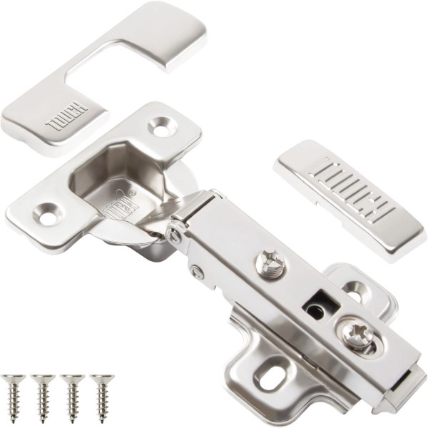 TOUCH FRAMELESS 3/4" Overlay Cabinet Door Hinge Concealed Euro Full