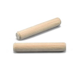 120 PCS 13/32" x 1 1/2" Twill Wooden Dowel Pins Multi Fluted and Beveled (10mm x 40mm)