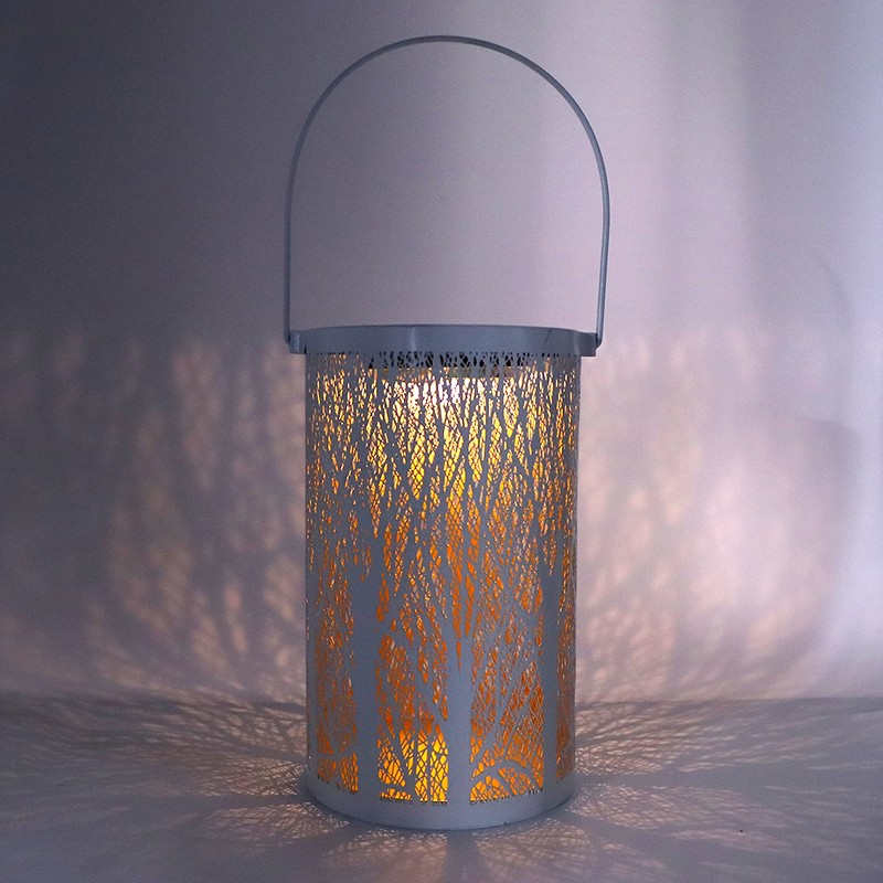 Solar Power Hanging Hollow LED Lamp Decorative Light for Outdoor