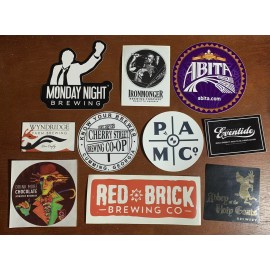 assorted New Sticker Lot of 10 different Craft Beer Decal Brewery Logo
