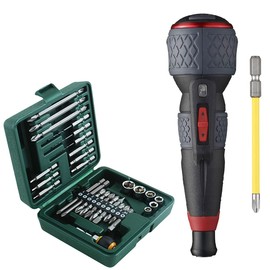 Vessel 220USB-P1 Electric Driver Plus 29-Piece Bit & Socket Set for Electric Ball Grip Screwdriver, Takahashi Honsha Original Set