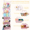 iHansee 5 Tier Stuffed Animal Storage Shelf Net, 17x61 Inch