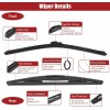 OEM 26" 19" 16" Front Rear Windshield Wiper Blade Set
