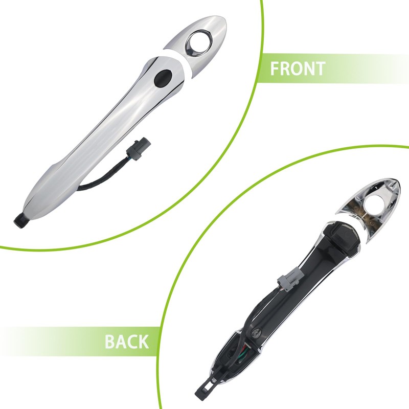 omoZone Exterior Door Handle Front Left Driver Side with Keyhole