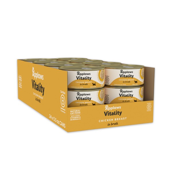 Applaws Vitality Wet Cat Food in Broth, Natural Canned Cat