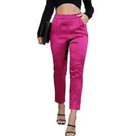 Women's Night Out Party Sequin Glitter Satin Silky Dress Club Cocktail High Waist Pants