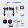 KNOBWELL 3 Pack Exterior Door Lock Set with Deadbolt Front
