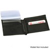 Alpine Swiss SET OF 2 Clear Plastic Wallet Inserts 12
