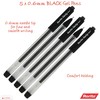 rorito 5 x 0.6mm Tip Fasty BLACK Fine Smooth Writing