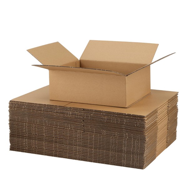 CRUGLA 8x6x3 Shipping Boxes for Small Business, 25 Packs Corrugated