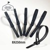 dilib Reusable Cable Ties Unlock Repeat Type Reusable DYI Nylon
