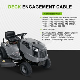 Harbot 946-04173E Deck Engagement Cable for MTD Troy-Bilt 946 04173E 94604173E 746-04173 746-04173B 746-04173C 946-04173 946-04173B Lawn Mower