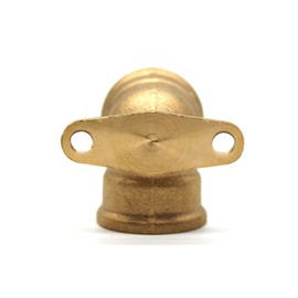 DOJA Barcelona Wall Socket Brass Elbow Female x Female Thread 1/2 Inch Water Wall Connection Female Thread Angle 90 Degree Wall Plate Elbow Connector Fitting Parts Water Wall Connection