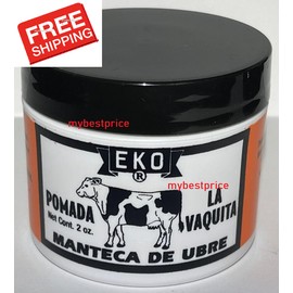 EKO Pomada La Vaquita Ointment , Manteca de Ubre ( anagelsico ) 2 oz