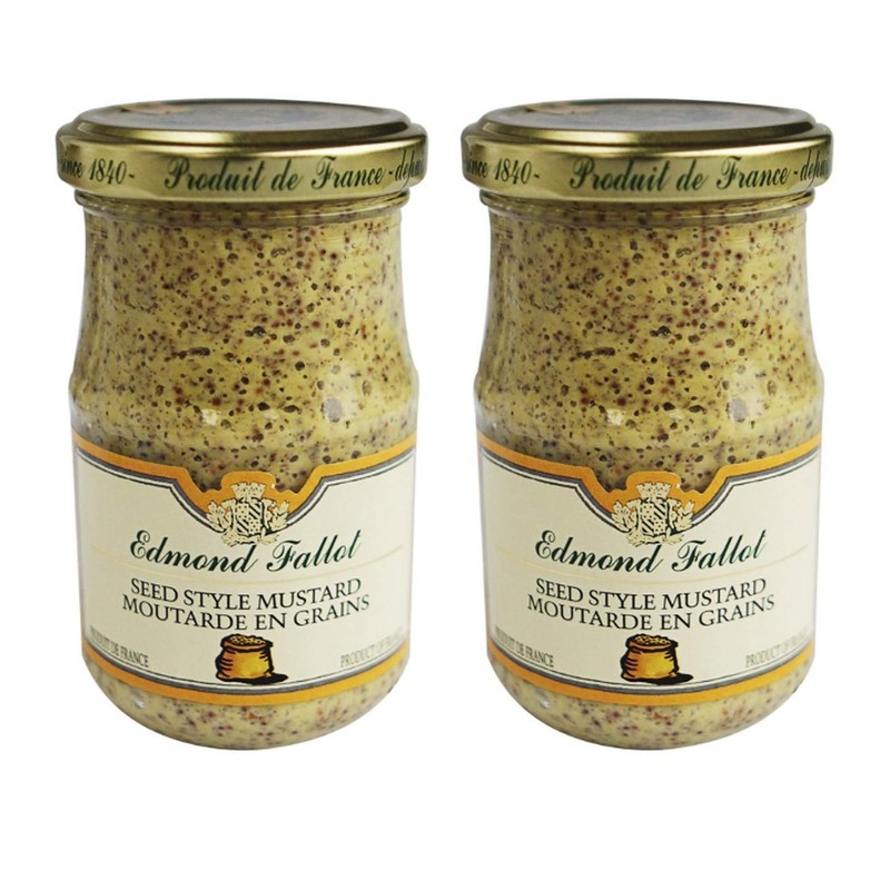 Edmond Fallot Seed Style Mustard (2 Pack, Total of 14.4oz)