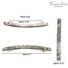 French Amie Long and Thin Handmade Celluloid Black White Opera