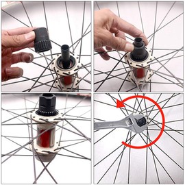 KIMISS Bicycle Rear Wheel Hub, Repair Tool for 3 Lock Ring Nut Removal Tool 350 240 440 540 Ratchet