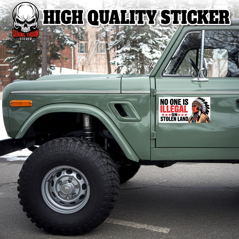No One is Illegal On Stolen Land | Bumper Sticker