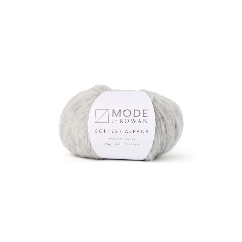 Mode at Rowan, Softest Alpaca, Pebble, 50g