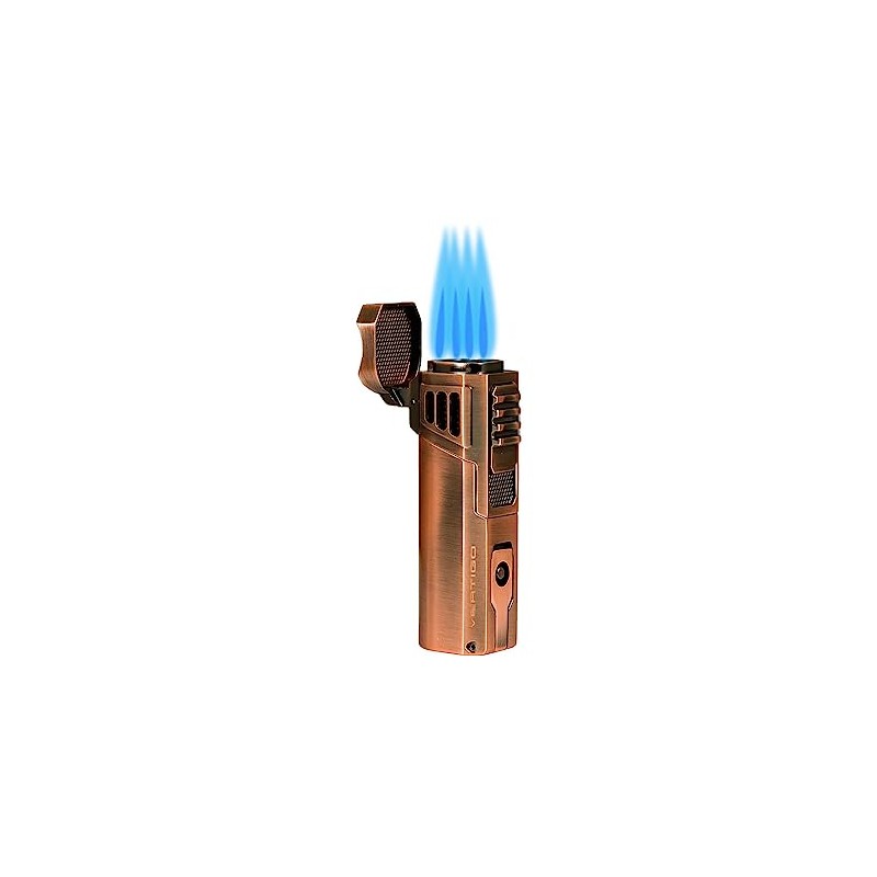 Vertigo Crown Quad Torch Lighter with Cutter (Copper)