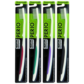Dr. Collins Perio Toothbrush, (Colors Vary) (Pack of 4)
