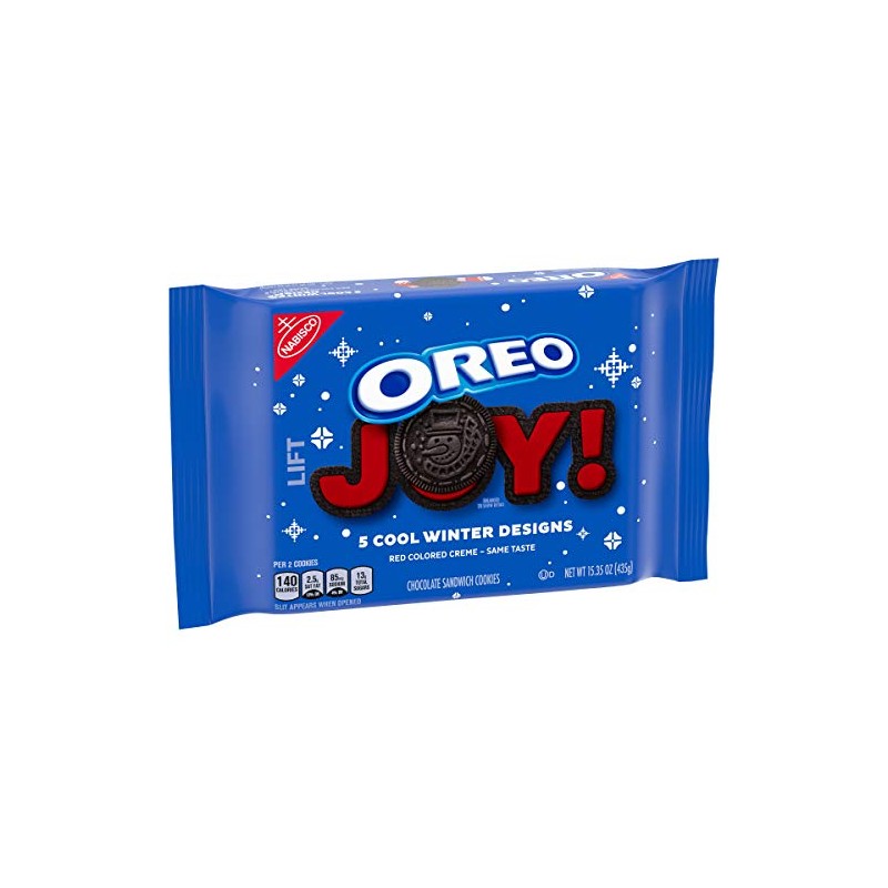 Oreo Winter Edition Galletas sándwich, 15.35 onzas
