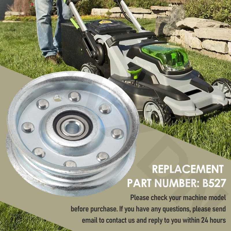 FENXDN Idler Pulley B527 (OD-3.25", ID-3/8) for Sw-isher Lawn Mower