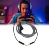 Gaming Headset Extension Cable Replacement Braiding Headphone Extension Cord with