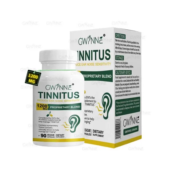 GWYNNE 1200mg Alivio del zumbido en los odos Suplemento con