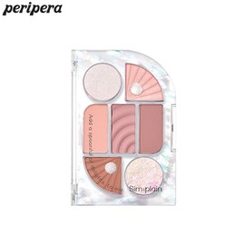 PERIPERA Sim:plain Eye Palette 1.5gx1.17gx2.18gx4 [Water Glow Pearl Mood Collection], Color:04 PEARLY GLOW
