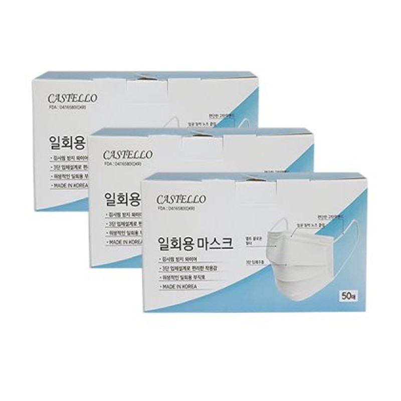 Sinjeong Co., Ltd. Castello disposable dental mask 1000 sheets large
